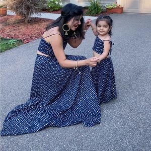 Mommy & Me Indian Skirt & Crop Top sets
